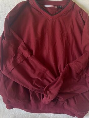 Vintage Grand Slam Golf V-Neck Pullover Sweatshirt - Burgundy